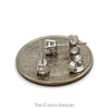 1/2cttw Round Brilliant Cut Diamond Stud Earrings in 14k White Gold - Thumbnail 3