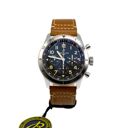 Breitling Super AVI B04 Chronograph GMT 46 P-51 Mustang Luxury Watch with Leather Deployment Clasp