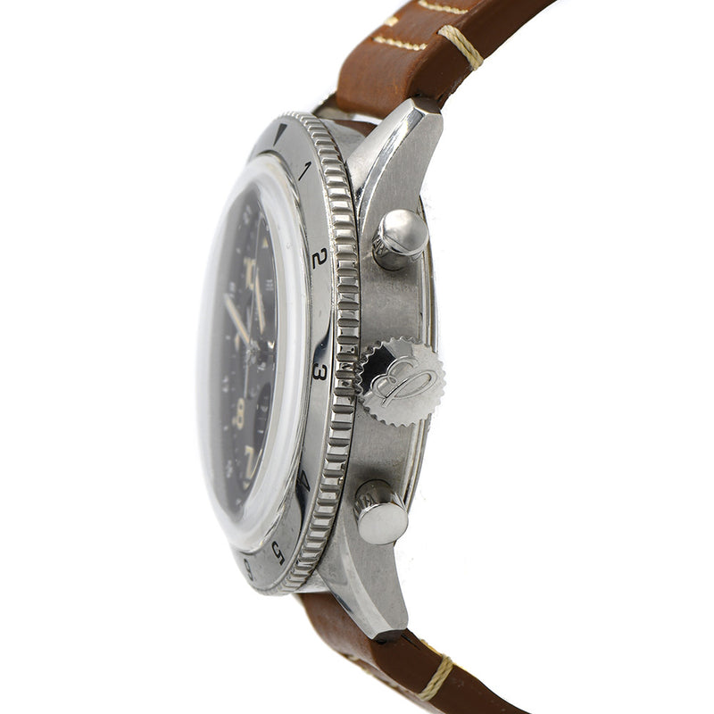 Breitling Super AVI B04 Chronograph GMT 46 P-51 Mustang Luxury Watch with Leather Deployment Clasp