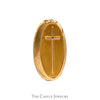 Oval Shaped Cross Pin in 10k Yellow Gold - Thumbnail 1