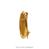 Oval Shaped Cross Pin in 10k Yellow Gold - Thumbnail 2
