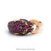 Effy Designer Panther Ring with Ruby, Emerald & Diamonds in 14k Rose Gold - Thumbnail 1