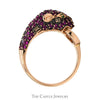 Effy Designer Panther Ring with Ruby, Emerald & Diamonds in 14k Rose Gold - Thumbnail 2