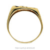 Front-facing view of the 10k yellow gold men's nugget ring - Thumbnail 3