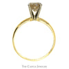 1ct Cognac Brown Diamond Solitaire Engagement Ring in 14k Yellow Gold - Thumbnail 2