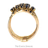 Set of 5 Hinged Round Sapphire Bands in 10k Yellow Gold - Thumbnail 2