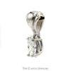 Marquise Cut .40ct Diamond Solitaire Pendant in 14k White Gold - Thumbnail 3