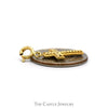 Intricate Filigree Designed Cross Pendant in 14k Two Tone White & Yellow Gold - Thumbnail 3