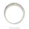 Diamond Band With Three Rows Of Diamonds 1 CTTW In 14KT White Gold - Thumbnail 2