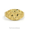 Diamond Cut Dome Ring in 14k Yellow Gold - Thumbnail 1
