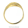 Diamond Cut Dome Ring in 14k Yellow Gold - Thumbnail 2