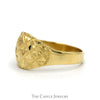 Diamond Cut Dome Ring in 14k Yellow Gold - Thumbnail 3