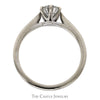 1/2ct Round Diamond Solitaire Engagement Ring in 14k White Gold - Thumbnail 2