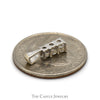 .20cttw Three Stone Diamond Pendant in 14k White Gold - Thumbnail 3