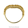 14k Yellow Gold Flexible Mesh Byzantine Ring - Size 9 - Thumbnail 2