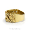 14k Yellow Gold Flexible Mesh Byzantine Ring - Size 9 - Thumbnail 3