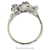 1/2cttw Round Diamond Cluster Freeform Swirled Ring in 14k White Gold - Thumbnail 2