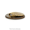 Mother Mary Disc Charm Pendant in 14k Tri Gold Yellow White and Rose Gold - Thumbnail 3