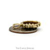 3/4cttw Round Diamond Cluster Pendant in 10k Yellow Gold - Thumbnail 3