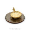 "UK" Logo Basketball Charm Pendant in 10k Yellow Gold - Thumbnail 3