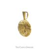 "UK" Logo Basketball Charm Pendant in 10k Yellow Gold - Thumbnail 2