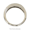 1cttw 9 Channel Set Round Diamond Men's Wedding Band in 10k White Gold - Thumbnail 2