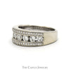 1cttw Round Diamond Wedding/Anniversary Band in 14k White Gold - Thumbnail 3