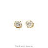 1/3cttw Round Diamond Stud Earrings in 14k Yellow Gold - Thumbnail 1