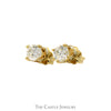 1/3cttw Round Diamond Stud Earrings in 14k Yellow Gold - Thumbnail 2