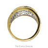 1.25cttw Heart Shaped Diamond Cluster Ring with Diamond Cluster Sides in 14k Yellow Gold - Thumbnail 2