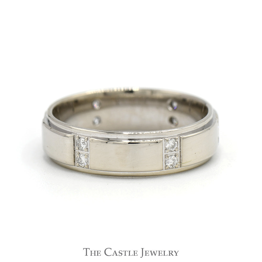 1/4cttw Round Diamond Eternity Band in 14k White Gold