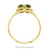 Double Oval Cut Green Spinel Ring in 18k Yellow Gold - Thumbnail 2