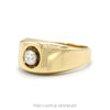 14K Yellow Gold .40ct Diamond Bezel Set Men’s Solitaire Ring - Thumbnail 3