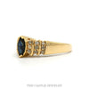 Side profile of the 14k yellow gold marquise sapphire ring - Thumbnail 2