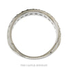 3/4cttw 16 Round Diamond Men's Wedding Band with Milgrain Edges in 10k White Gold - Thumbnail 2