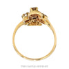 Swirled 1cttw Diamond Cluster Ring in 14k Yellow Gold - Thumbnail 3