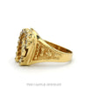 Side profile of the 10k yellow gold equestrian horseshoe ring - Thumbnail 2