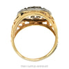 Front-facing view of the 19 diamond Kentucky cluster ring in 14k gold - Thumbnail 3