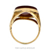 Front-facing view of the carnelian intaglio ring showing the carved bacchante figure - Thumbnail 3