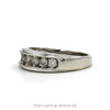 Side profile of the 10k white gold diamond channel band - Thumbnail 2