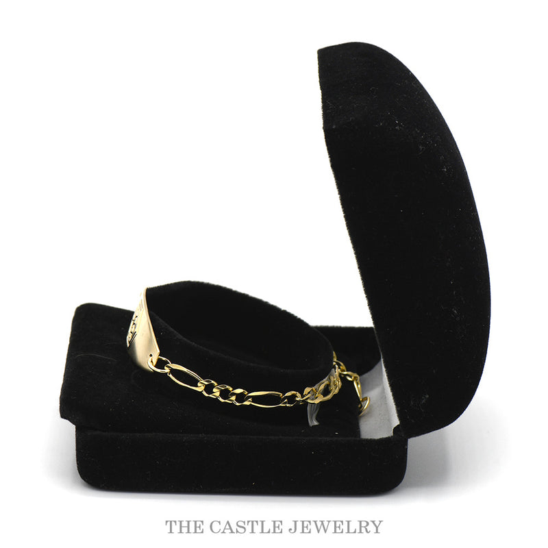 Side view of the medical ID bracelet in its presentation box