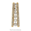 1cttw Graduated Diamond Ladder Pendant in 14k Yellow Gold - Thumbnail 1