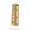 1cttw Graduated Diamond Ladder Pendant in 14k Yellow Gold - Thumbnail 2