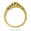 1/2cttw 7 Princess Cut Diamond Band in 14k Yellow Gold Graduated Step Mounting - Thumbnail 2