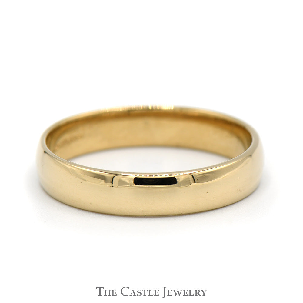 4.75mm Polished Wedding Band in 14k Yellow Gold - Size 12.25