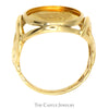 24K Gold 1991 Isle of Man Elizabeth II Norwegian Forest Cat Coin Ring in 14k Yellow Gold Open Twist Mounting - Thumbnail 2