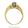 Diamond Engagement Ring .38CTTW With .25CT Round Brilliant Cut Center And Round Side Diamonds In 14KT Yellow Gold - Thumbnail 2