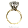 1.5cttw 7 Diamond Cluster Ring in 14k Yellow Gold - Thumbnail 2