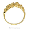 10k Yellow Gold Open Nugget Designed Ring - Size 7.25 - Thumbnail 2