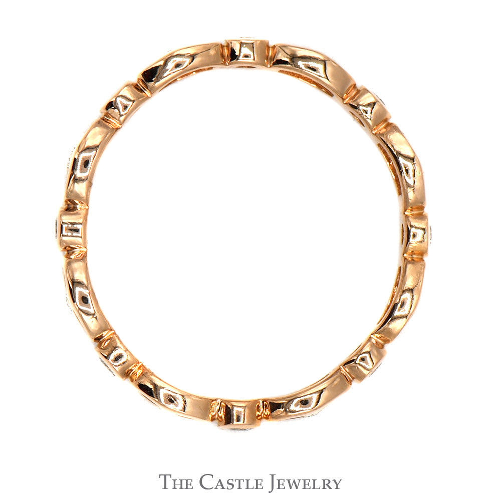 Diamond Eternity Stackable Band in 14k Rose Gold